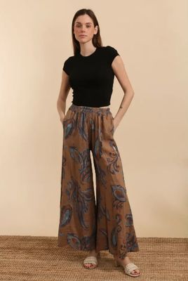 Paisley Linen Palazzo