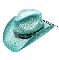 Jasmin Toyo Straw Butterfly Band Buckle Drifter Cowboy Hat