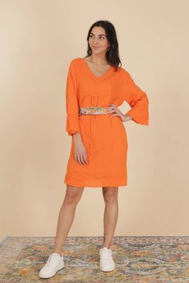 Peony Linen Dress
