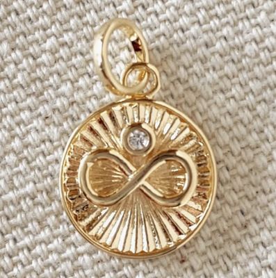 18K GF Infinity Charm