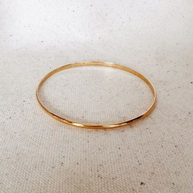 18KGF Plain Classic Bangle
