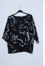 Fossil Linen Blouse, Colour: Black