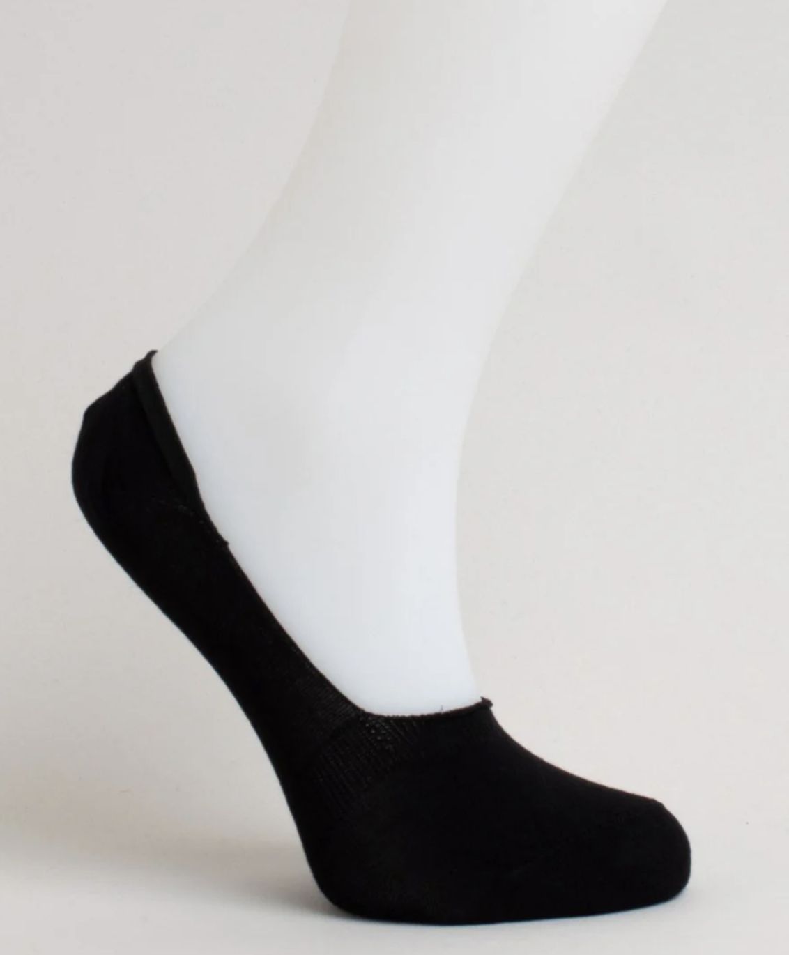 Bamboo No-Show Liners - Ladies, Colour: Black