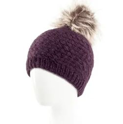 Palermo - Wool Knit Beanie, Colour: Deep Purple