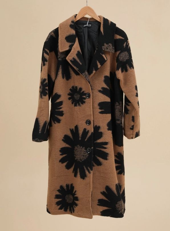 Daisy Wool Coat, Colour: Camel