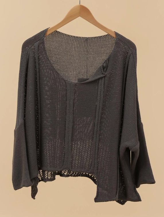 Jasmine Sweater, Size: Anthracite Gray
