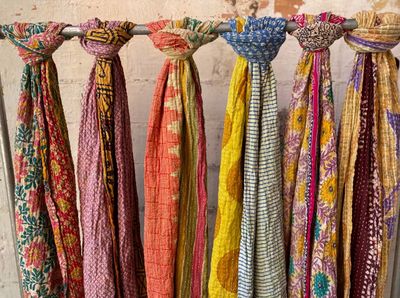 Cotton Kantha Scarf