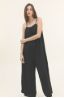 Cotton Gauze Jumpsuit, Colour: Black