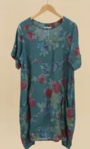 Polka Dot Linen Dress, Colour: Blush