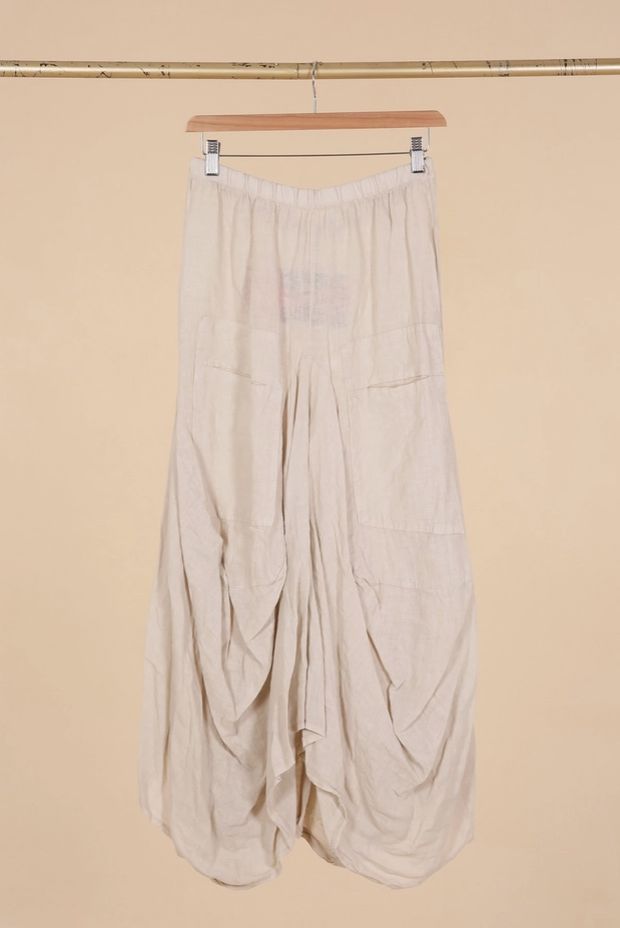 Canyon Linen Skirt, Colour: Beige