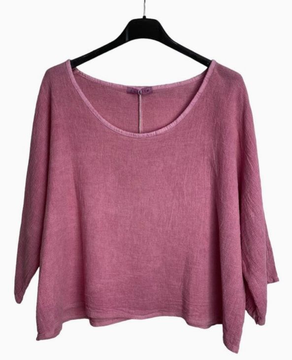 Lotus Crop Top, Colour: Fuschia