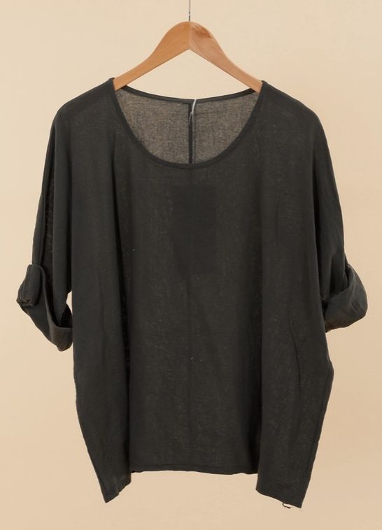 Milkweed Blouse, Colour: Anthracite Gray