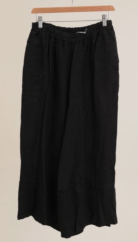 Petunia Linen Pant, Colour: Black