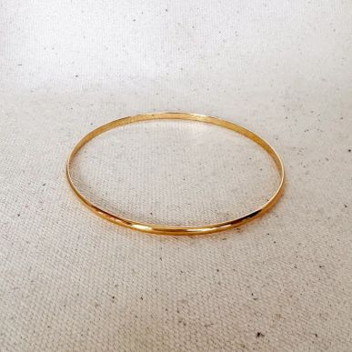 18KGF Plain Classic Bangle