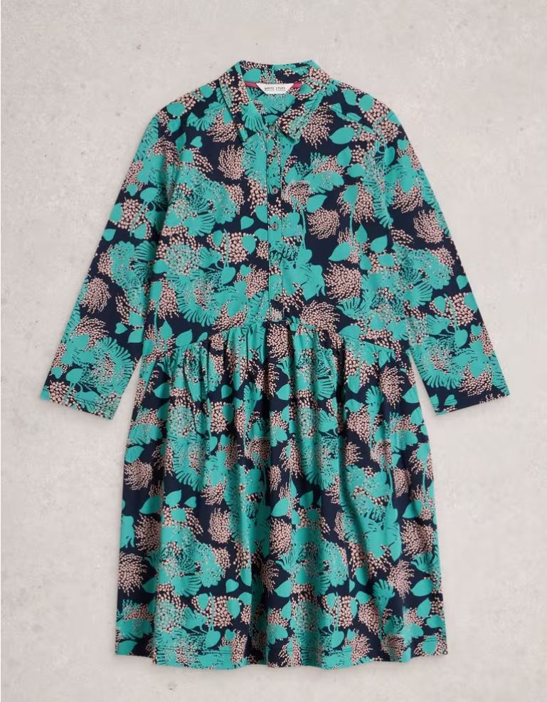 Everly Jersey Collared Dress, Size: 8