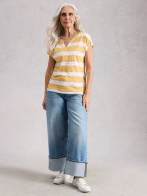 Nelly Notch Striped Tee