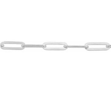 Flat Paperclip 4mm Necklace