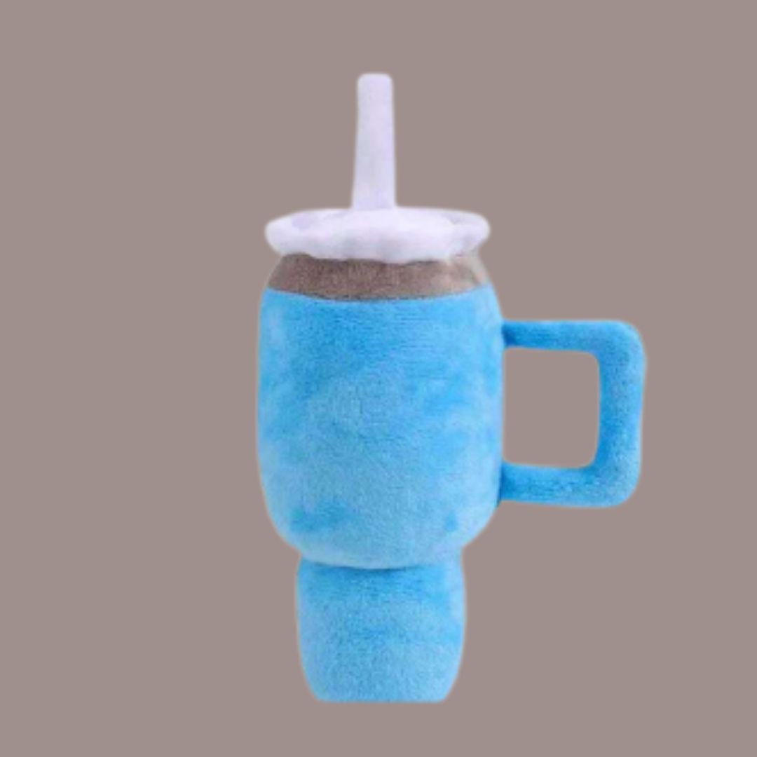 Toy Stuffy Drink, Colour: Blue, Size: Tumbler