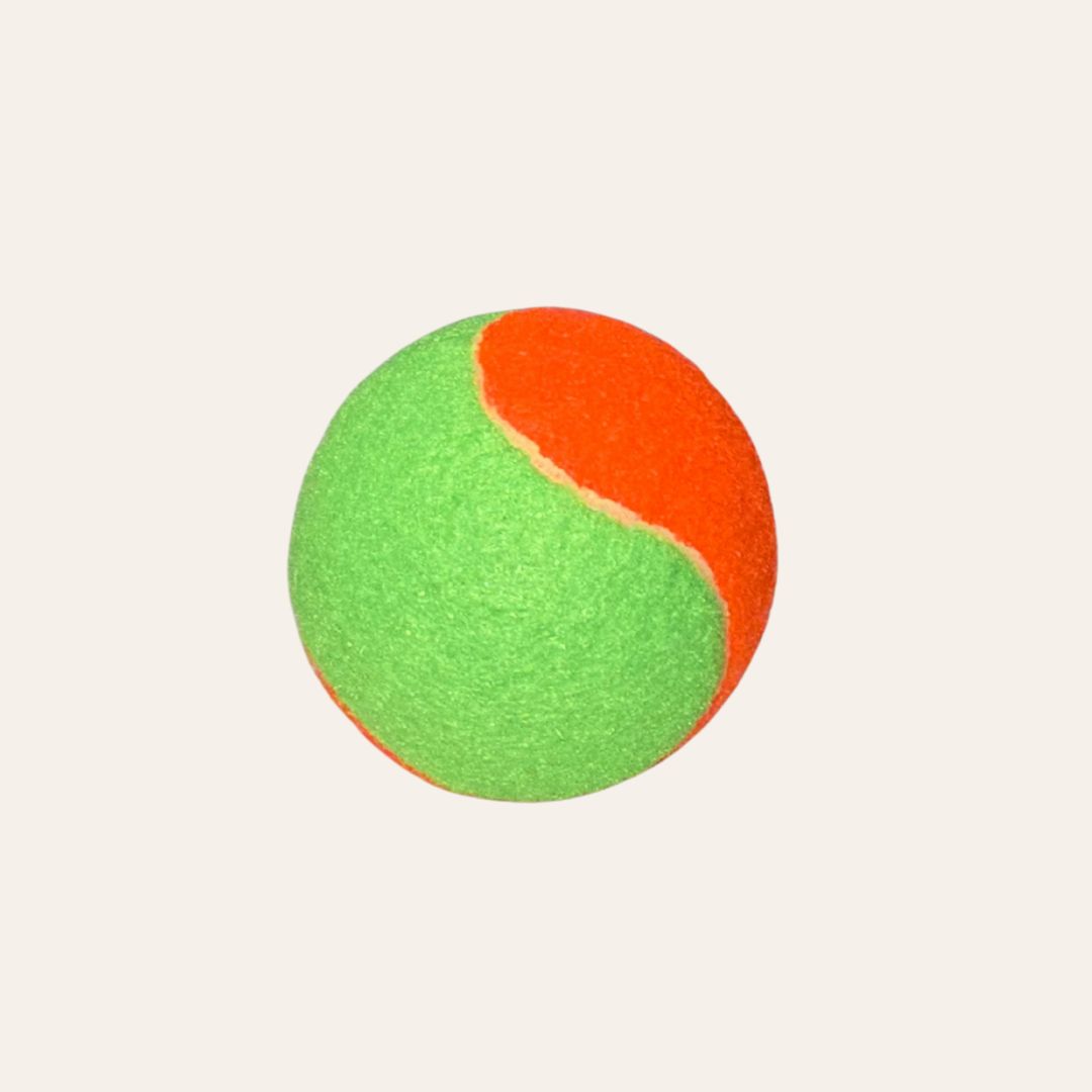Toy Tennis Ball, Colour: Yellow with Orange