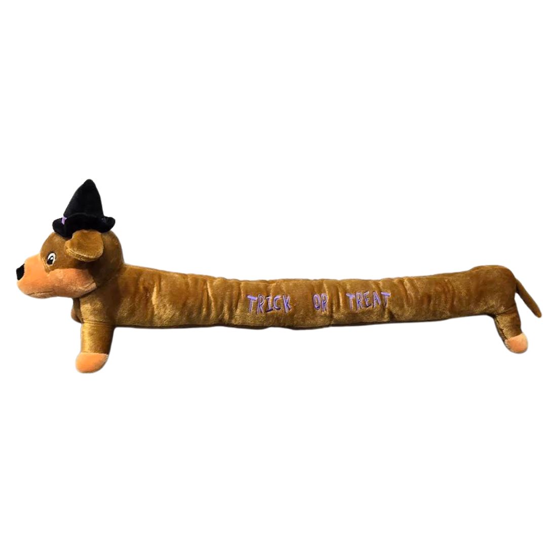 Toy Wiener Dog with Witch Hat