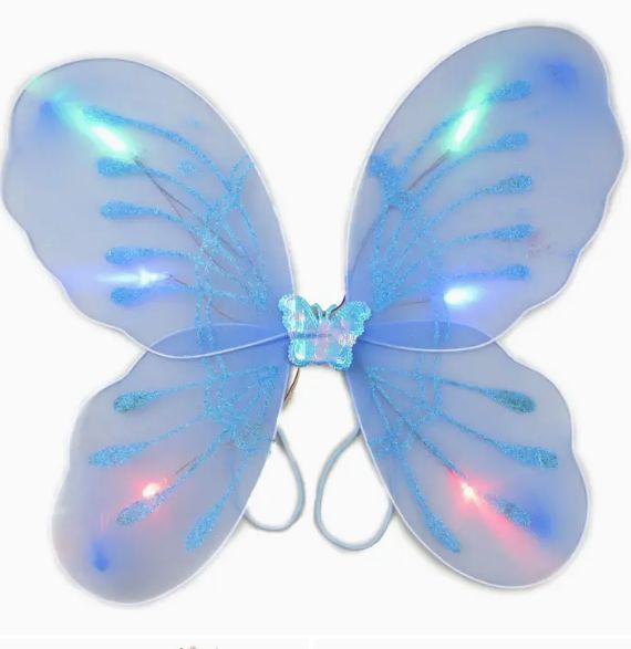 Wings, Style: Light Up AQUA Fairy Butterfly Wings