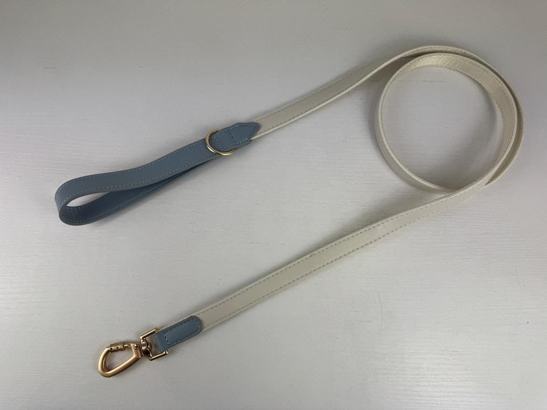 Two Tone Leash Dusty Blue &amp; Off White