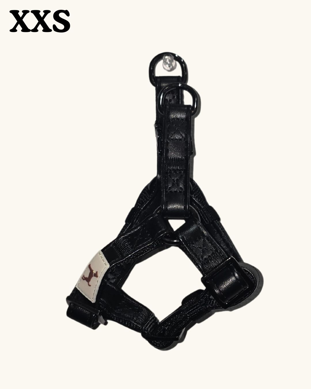 Harnesses, Colour: Black with Gun Metal, Size: XXS