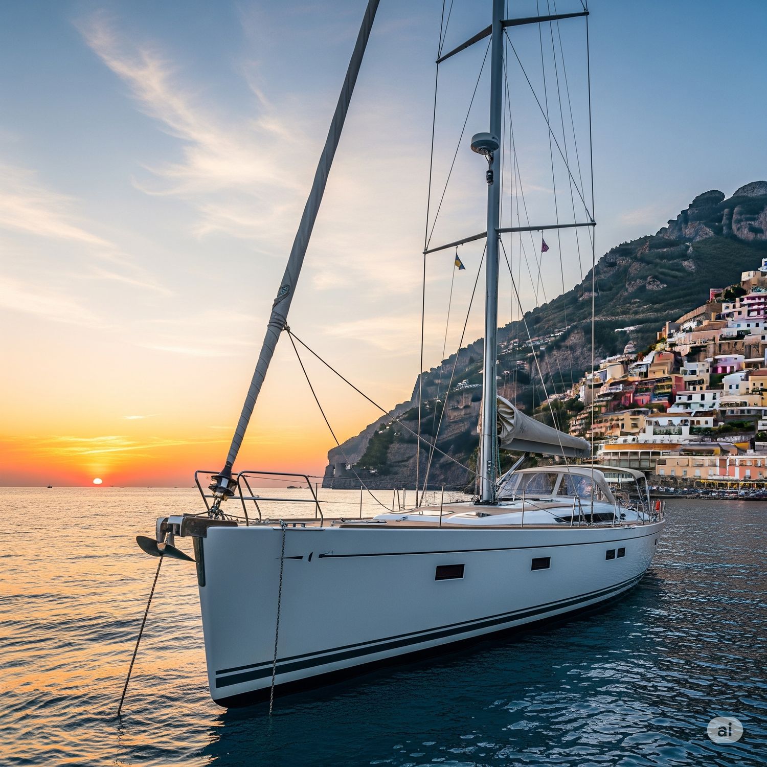 Velero atardecer Amalfi/Positano