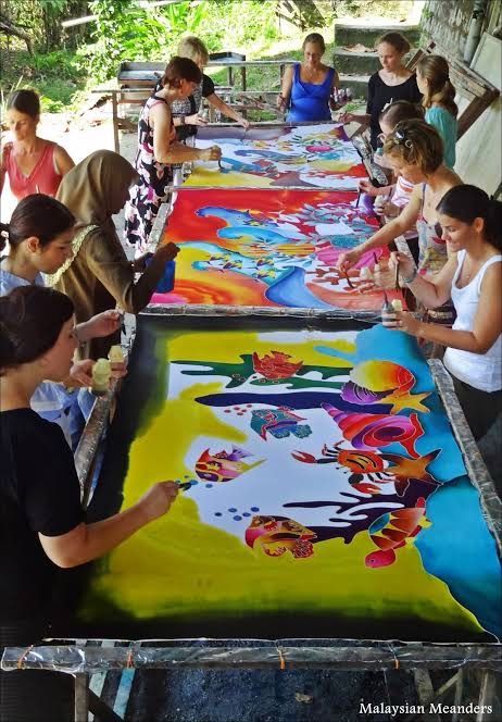 Clases de arte Batik en Malasia