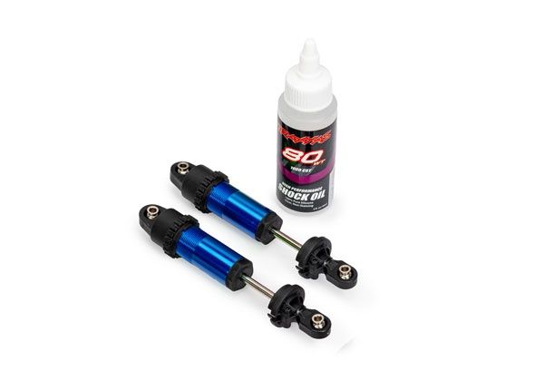 Traxxas Blue Aluminum GT-Maxx Front Shocks (2)