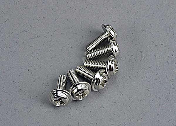 Traxxas Washer-Head Machine Screws 3x8 mm (6)