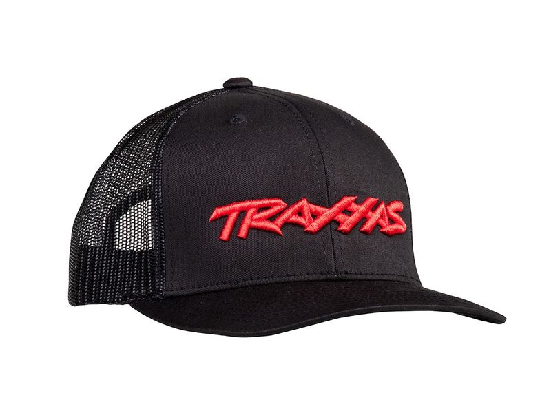 Traxxas Black Curved-Bill Hat w/ Red Logo