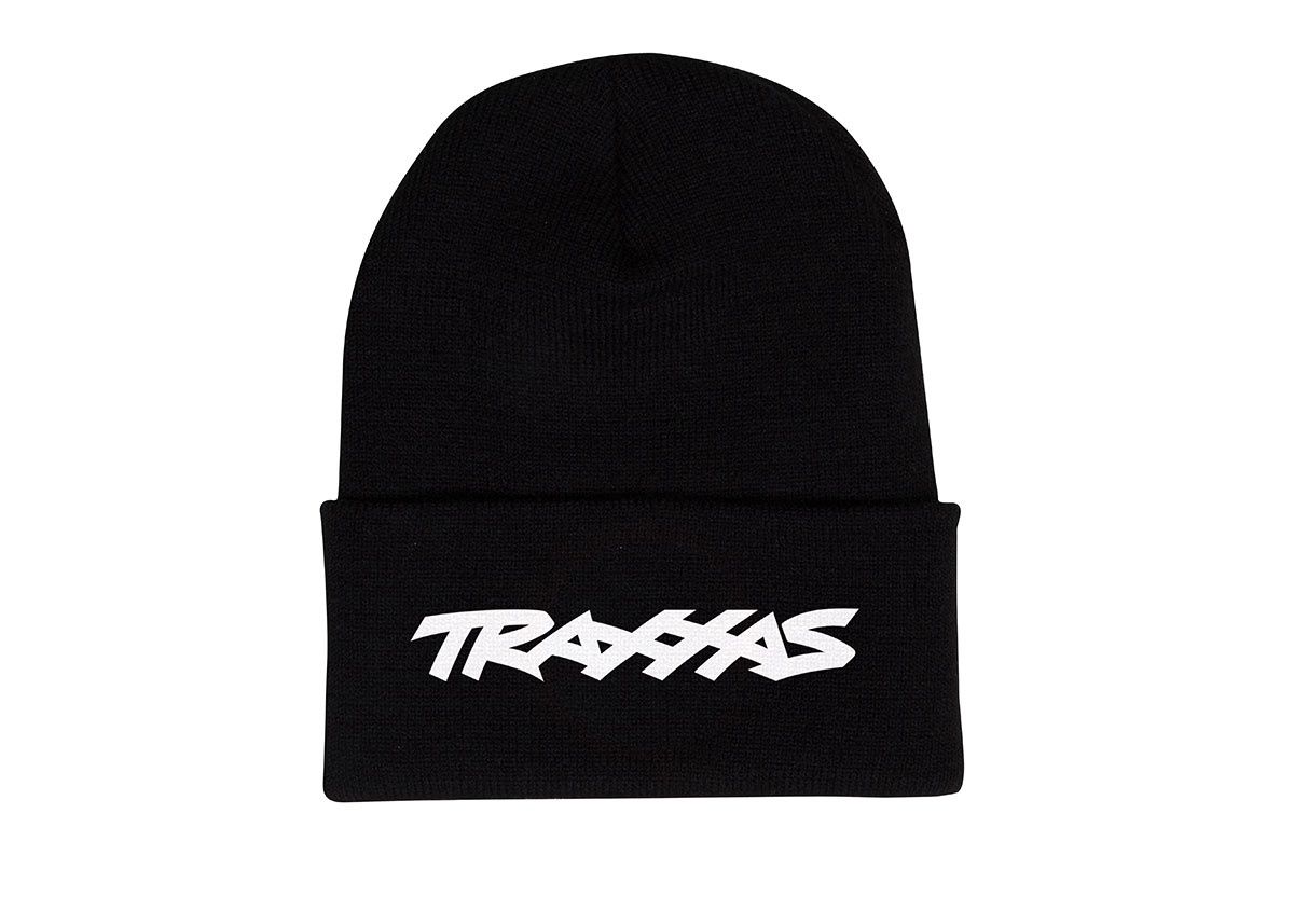Traxxas Adult Black Folded Beanie w/ White Logo