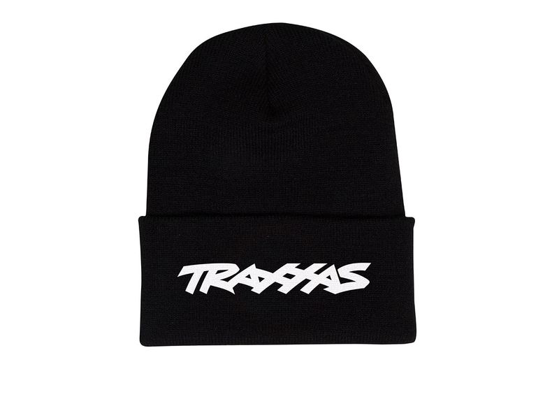 Traxxas Adult Black Folded Beanie w/ White Logo