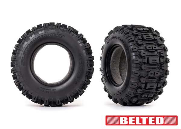 Traxxas Sledgehammer Belted 2.8&quot; Tires w/ Foam Inserts (2)