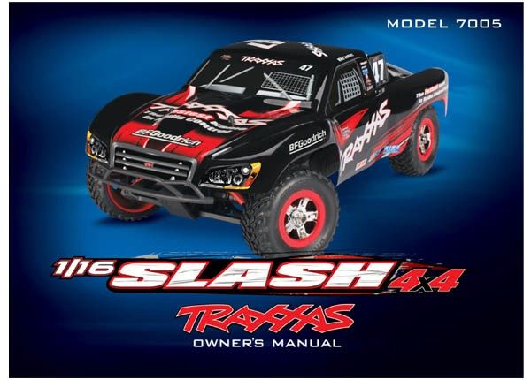Traxxas 1/16 Slash Owner&#39;s Manual