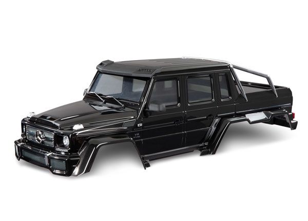 Traxxas TRX-4 Mercedes-Benz G 63 AMG 6x6 Black Clipless Body