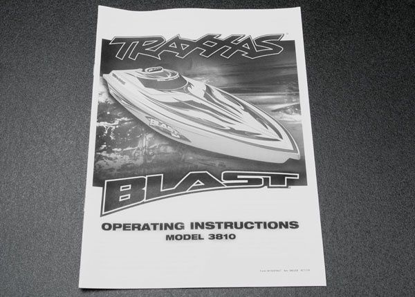 Traxxas Blast Owner&#39;s Manual