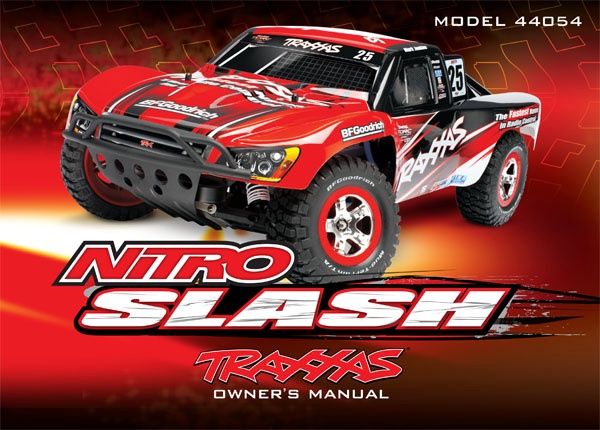 Traxxas Nitro Slash Owner&#39;s Manual