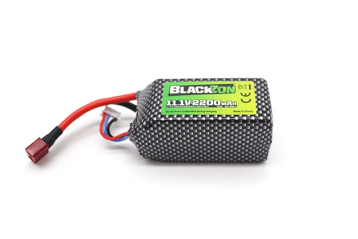 BlackZon Battery Pack (LiPo 11.1V, 2200mAh), w/T-Plug