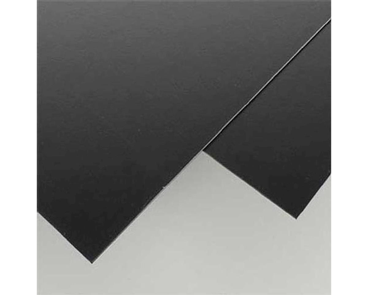 Evergreen Scale Models Black Styrene Sheets, .06x8x21&quot; (2)