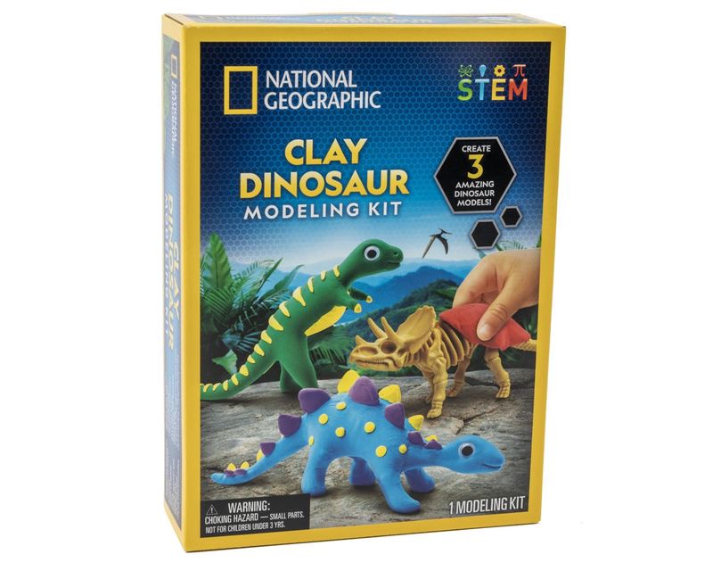 Blue Marble Nat Geo Clay Dinosaur Modeling Kit