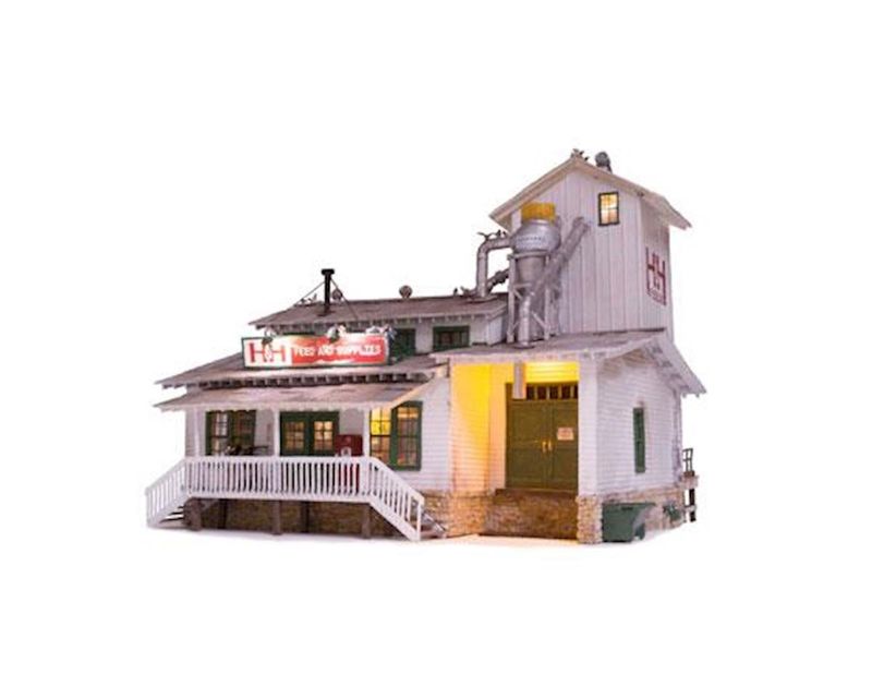 Woodland Scenics N Built-Up H&amp;H Feed Mill