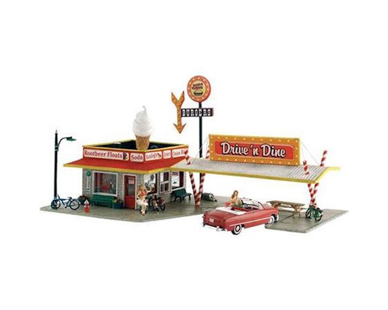 Woodland Scenics N Built-Up Drive &#39;N Dine
