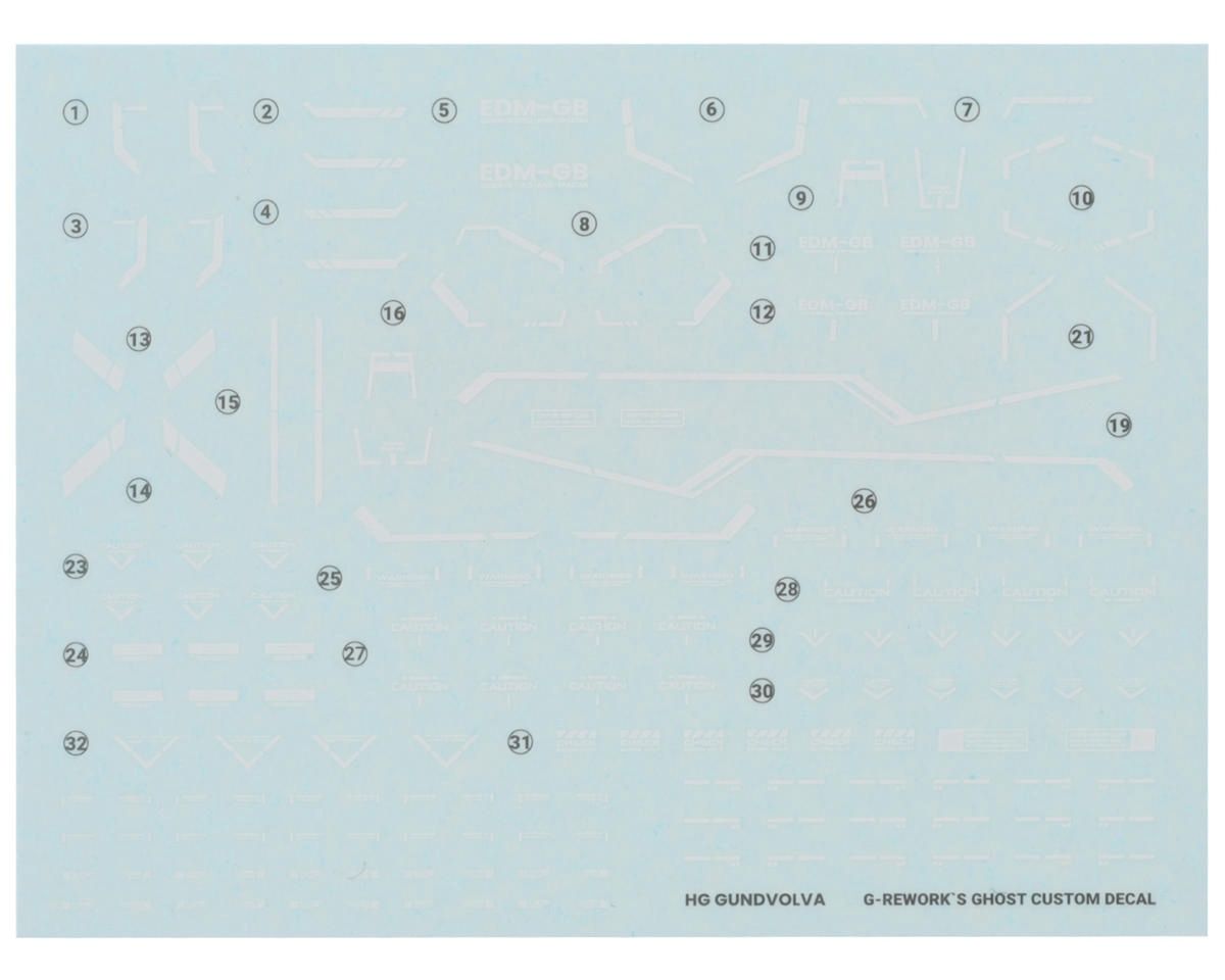 G-Rework Gundvolva Gundam Waterslide Decal Sheet