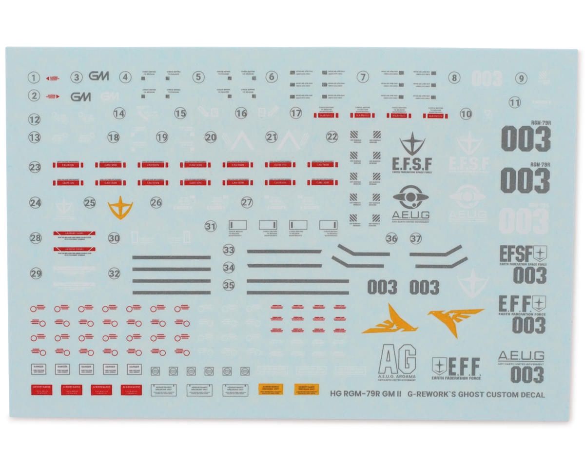 G-Rework HG RGM-79R/RMS-179 GM II Gundam Waterslide Decal Sheet