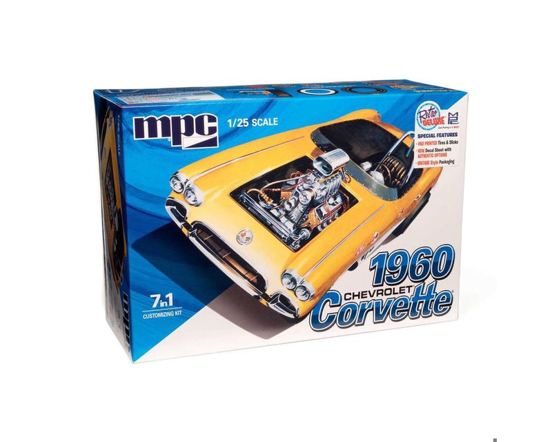 MPC by Round 2 Round 2 MPC 1/25 1960 Chevy Corvette 7-in-1, Model Kit