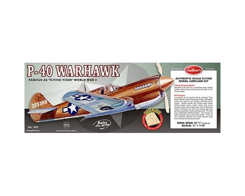Guillows Curtiss P40 Warhawk Laser Cut