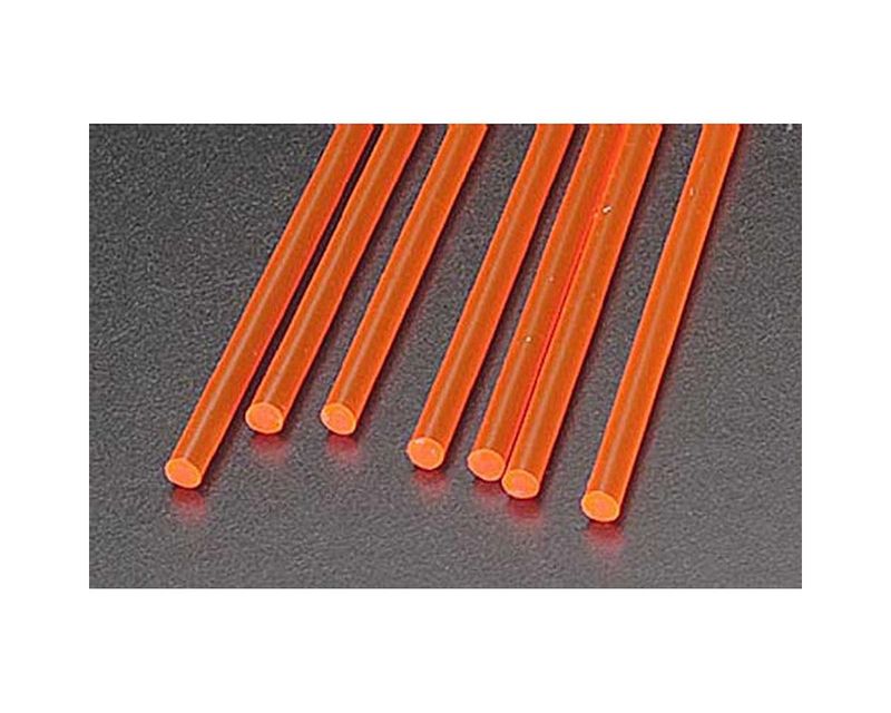 Plastruct FARR-4H Fluor Red Rod,1/8&quot; (7)