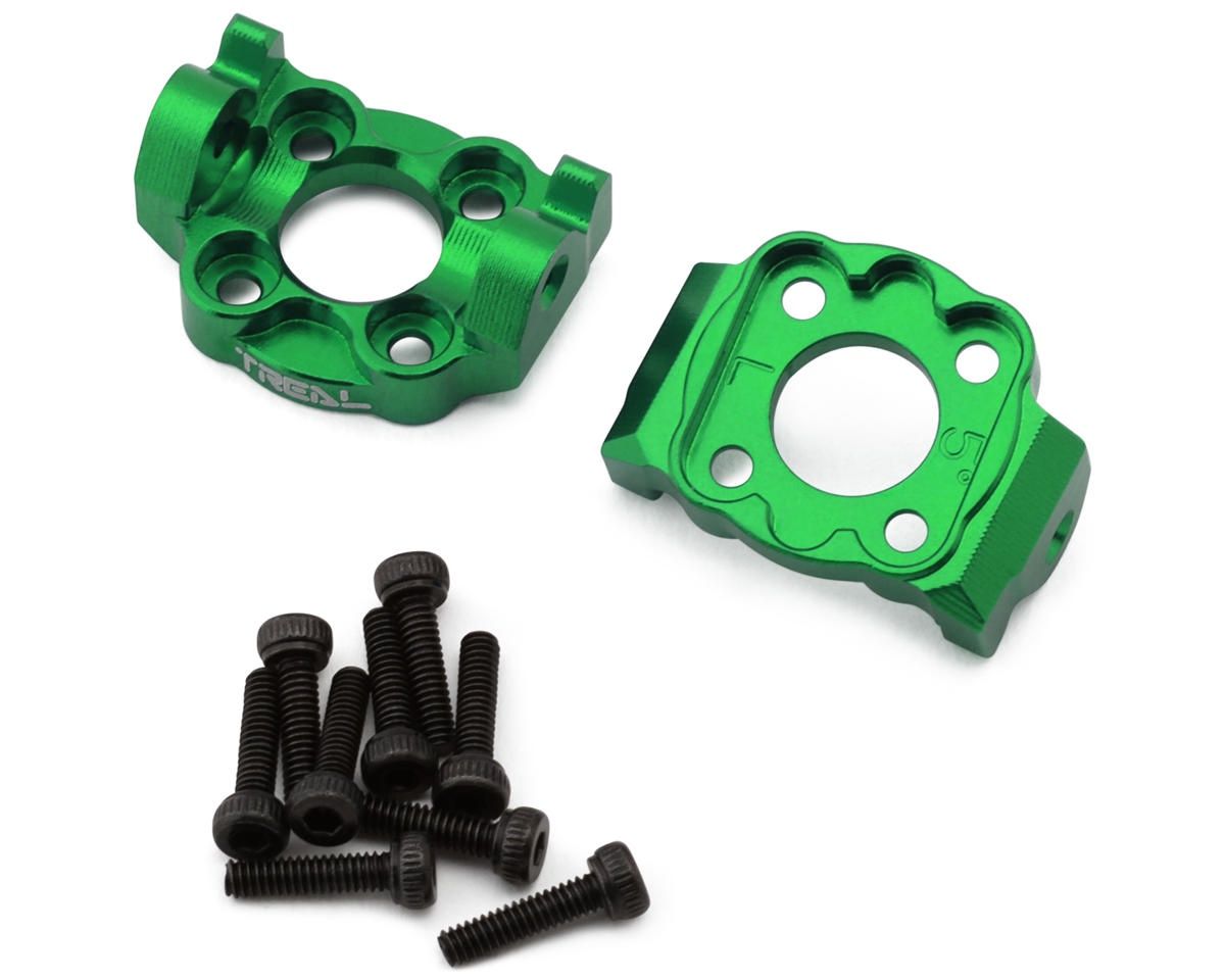 Treal Hobby Losi® Mini LMT Aluminum Front C-Hub Spindle Carriers (Green) (2)